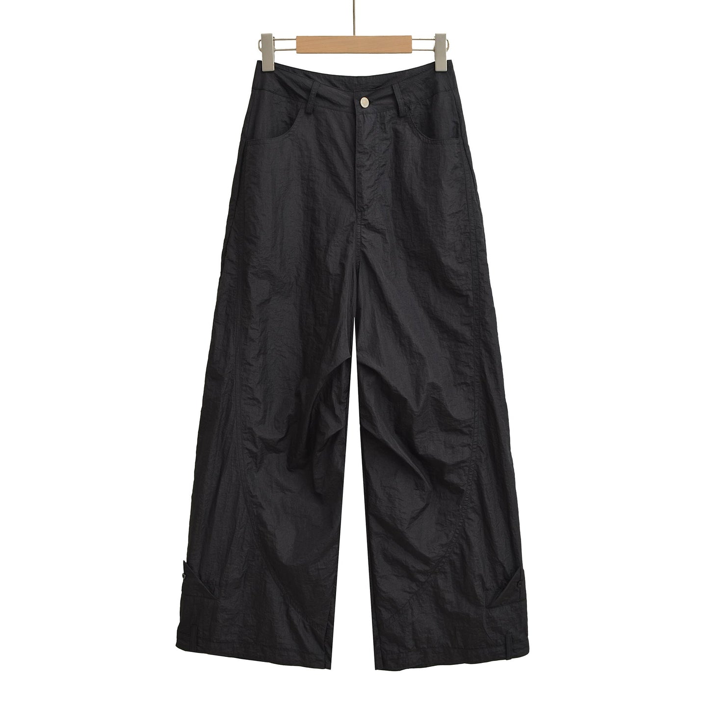 Splithtcing loose wide leg straight leg pants for women's quick drying jathtzz dance casual pants